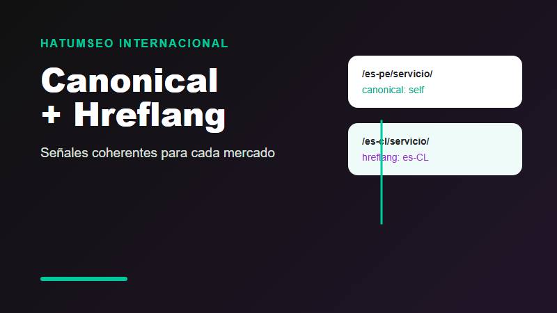 Canonical y hreflang en SEO internacional