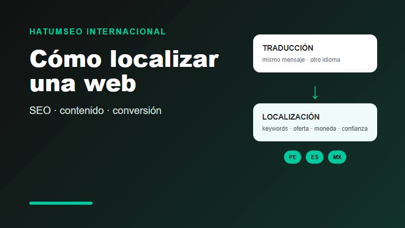 Cómo localizar una web para otro país