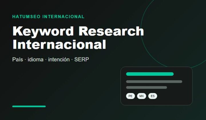 Keyword research internacional por país e idioma